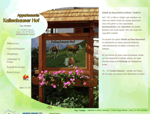 Tablet Screenshot of kaltenhauserhof.com